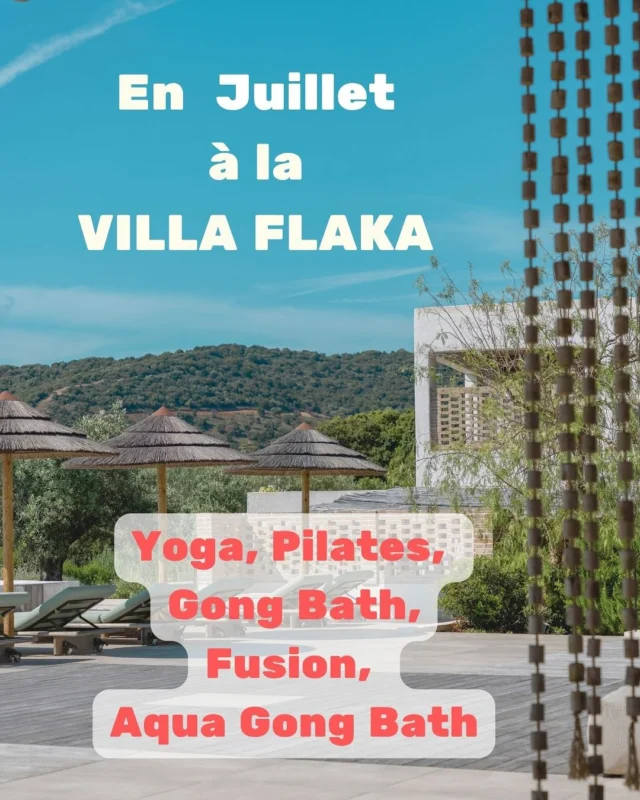 En Juillet à la Villa Flaka 🫧🌟

Yoga, Pilates, Fusion, Gong Bath & AQUA Gong Bath…

Infos & réservation sur villaflaka.com. 

🧘☀️
